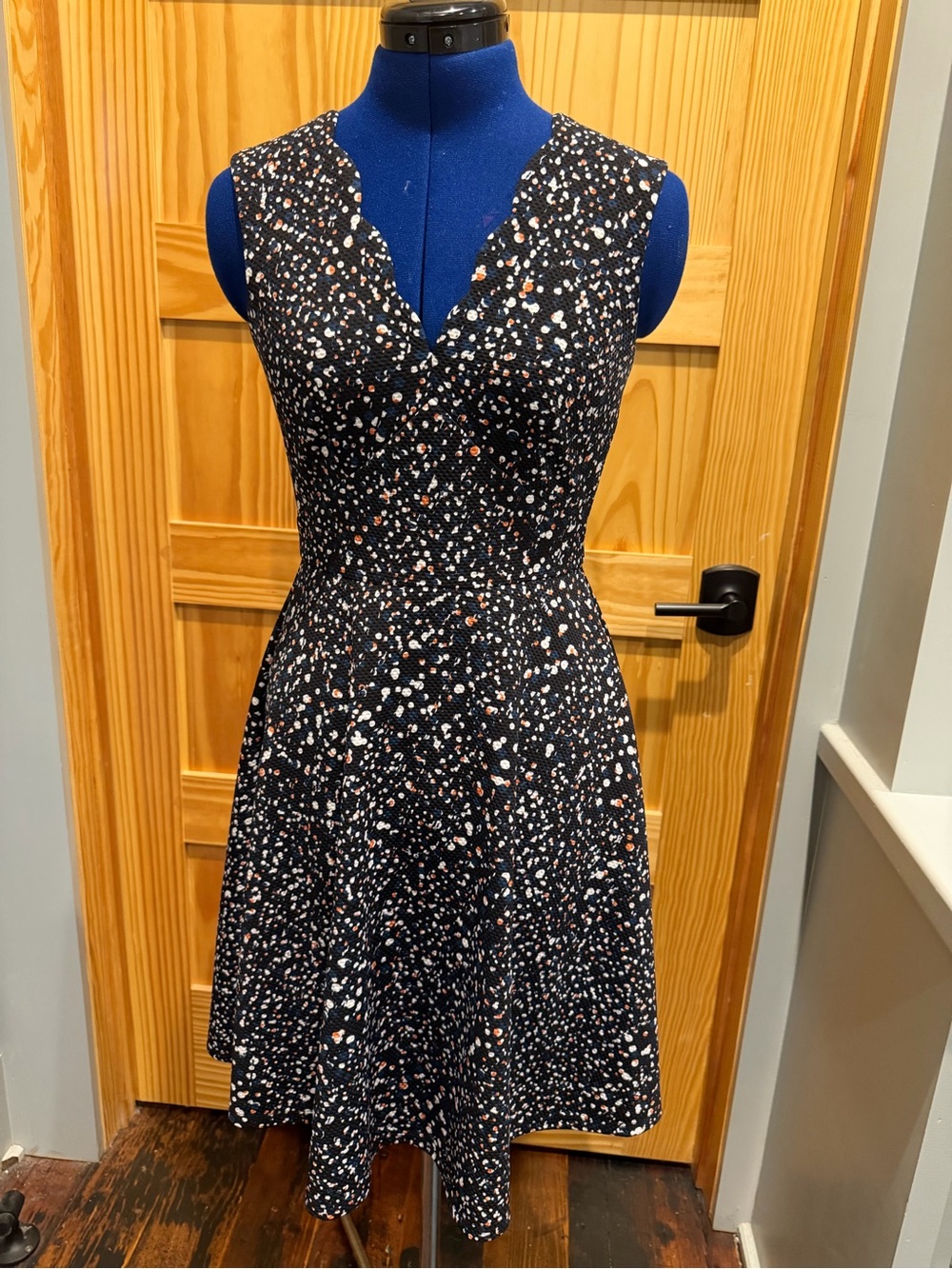 Wisp flattering sleeveless v-neck dress